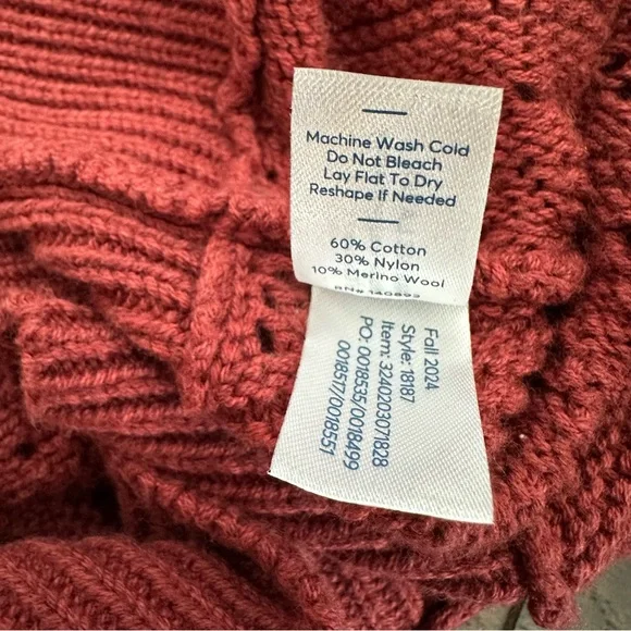 Marine Layer Brooke Sweater Vest Size Large - Picture 11 of 11